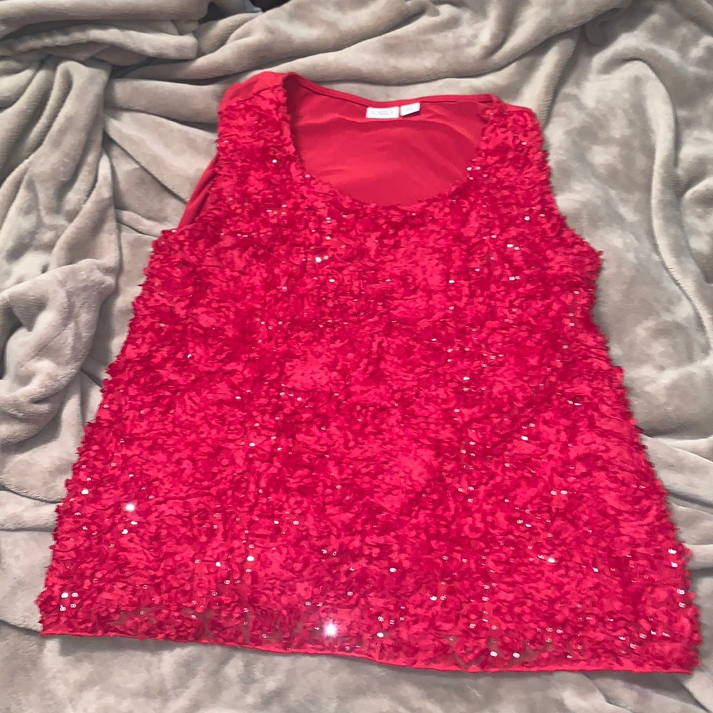 Crimson red blouse